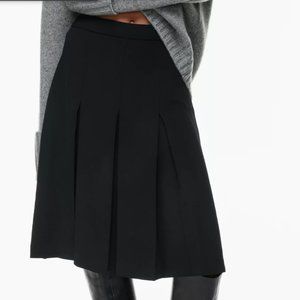 Wilfred Windmill Pleated Skirt Mid-rise pleated crepe skirt